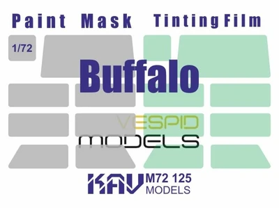 KAV M72 125  инструменты для работы с краской  Окрасочная маска Buffalo Profi (Vespid)  (1:72) 2000002220572