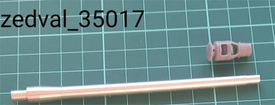 35017  металлические стволы  122 мм ствол Д-25T   ИС-2, ИС-3, ИС-4 с дульным тормозом  (1:35) 2000002161554