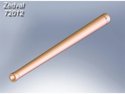 72012  металлические стволы  76 мм ствол пушки Ф-34  (1:72) 2000002162827