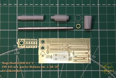MM35171  стволы  металлические  105mm barrel IMI for Merkava Mk.IIB/D (TAKOM)  (1:35) 2000000088747