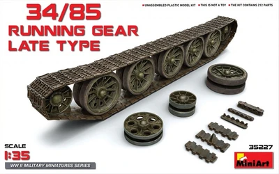 35227  траки наборные  Tанк-34/85 RUNNING GEAR LATE TYPE  (1:35) 4820183310736