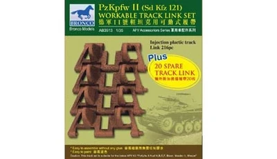 AB3513  траки наборные  PzKpfw II (Sd Kfz 121) Workable Tracks (1:35) 4544032622749