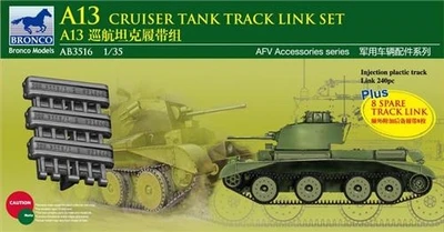 AB3516  траки наборные  A13 Cruiser Tank Track Link Set  (1:35) 4544032667580