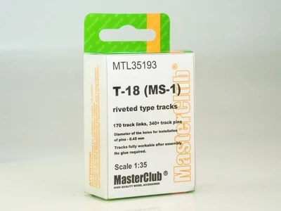 MTL-35193  траки наборные  T-18 (MS-1) rivet type traks  (1:35) 2000000102269
