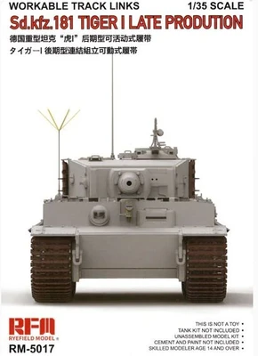 RM-5017  траки наборные  Sd.Kfz. 181 Tiger I Late Production Workable Track Links  (1:35) 4897062620217
