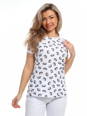Футболка женская ФЖ-147 бело-черный ФЖ-147/Бело-черный