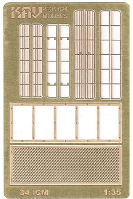 KAV PE35 024  фототравление  Базовый набор фототравления для Танк-34 (ICM)  (1:35) 2000000175843