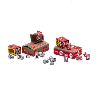 S-259  фототравление  Schlitz + Coca-Cola банки 0,35ml 1960-1970 , размер М  (1:35) 2000002129875