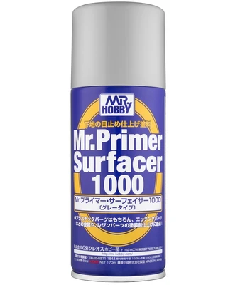 B-524  краска  грунтовка в баллончиках  Mr.Primer Surfacer 1000 180мл. 4973028935462
