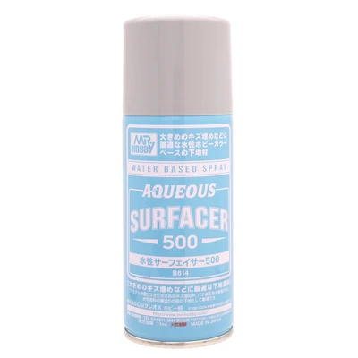 B-614  краска грунтовка в баллончиках Mr. Aqueous Grey Surfacer 500 170мл. 4973028506570