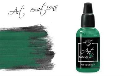 ART318  краска  Art Color Изумрудный (Emerald) 18мл.  арт. ART318 4670404183652