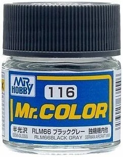 C116  краска 10мл  RLM66 BLACK GRAY 2000002109815