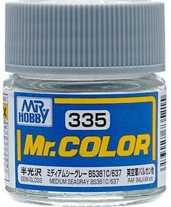 C335  краска 10мл  MEDIUM SEAGRAY BS381C/637 2000002110163