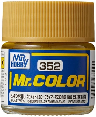 C352  краска 10мл  Chromate Yellow Primer FS33481 (Flat 75%) 4973028717709