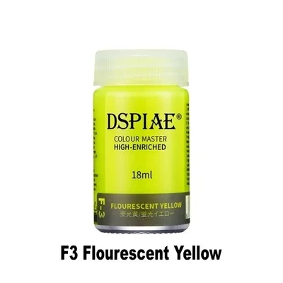 F-3  краска  18мл Flourescent Yellow 6970845562671