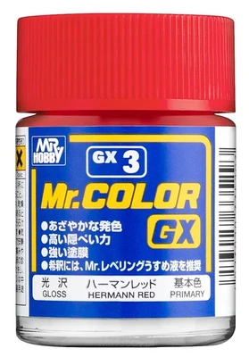 GX  3  краска 18мл  Hermann Red Gloss 4973028335279