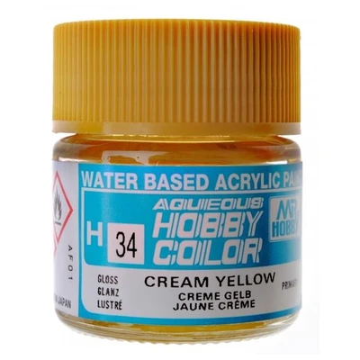 H 34  краска 10мл  CREAM YELLOW 4973028719109