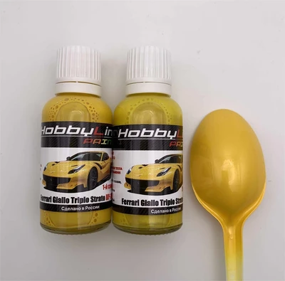 HP-1030  краска  лаковая HobbyLink 30мл.  Ferrari Giallo Triplo Strato 2-х слойная 2000002210962