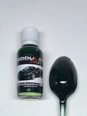 HP-1037  краска  лаковая HobbyLink 30мл.  Ferrari Verde British Racing 2000002211037
