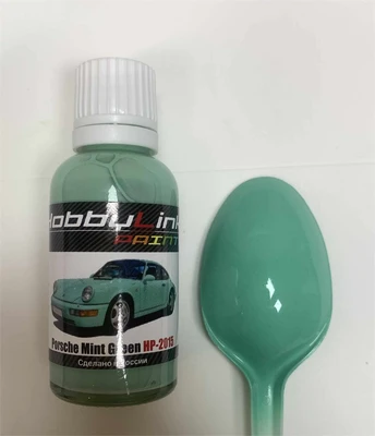 HP-2015  краска  лаковая HobbyLink 30мл.  Porsche Mint Green 2000002211631
