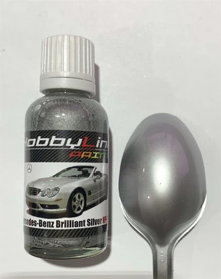 HP-2204  краска  лаковая HobbyLink 30мл.  Mercedes-Benz Brilliant Silver 2000002212256
