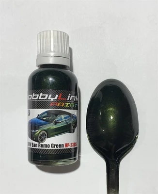 HP-2305  краска  лаковая HobbyLink 30мл.  BMW San Remo Green 2000002212379