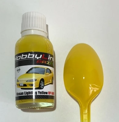 HP-5001  краска  лаковая HobbyLink 30мл.  Nissan Lighting Yellow 2000002212713