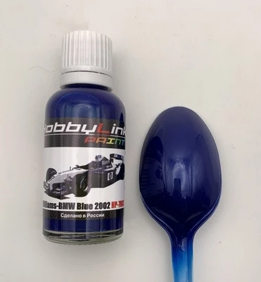 HP-7003  краска  лаковая HobbyLink 30мл.  Williams-BMW Blue 2002 2000002213055