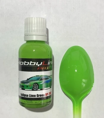 HP-7802  краска  лаковая HobbyLink 30мл.  Eclipse Lime Green F&F 2000002213260