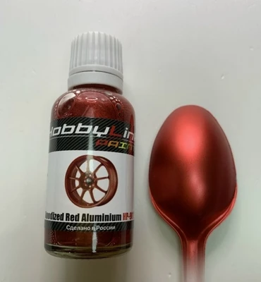 HP-9012  краска  лаковая HobbyLink 30мл.  Anodized Red Aluminium 2000002213956
