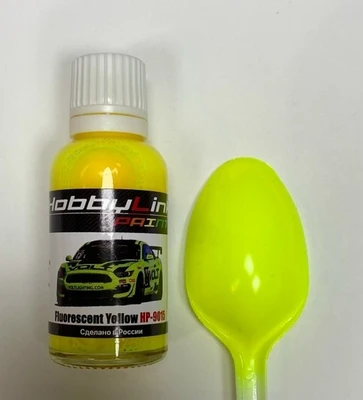 HP-9015  краска  лаковая HobbyLink 30мл.  Fluorescent Yellow 2000002213987
