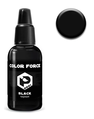 арт.0001  краска  Pacific88 AERO Черная (Black) 18мл. арт.0001 4670404184154