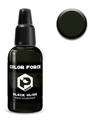 арт.0010  краска  Pacific88 AERO Черно оливковый (Black olive) 18мл. арт.0010 4670404184208