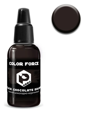 арт.0284  краска  Pacific88 AERO Черный шоколадно-коричневый (Black chocolate brown) 18мл. арт.0284 4670404186318