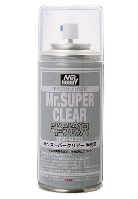 B-516  краска художественная т.м.MR.HOBBY  Mr.SUPER CLEAR SEMI-GLOSS 170мл 4973028514667