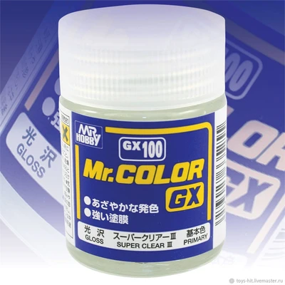 GX100  краска 18мл  Super Clear 3 Gloss 4973028335255