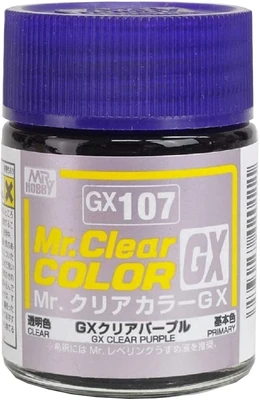 GX107  краска 18мл  Clear Purple 4973028420111