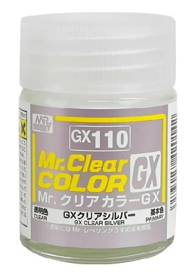 GX110  краска 18мл  Clear Silver 4973028420142