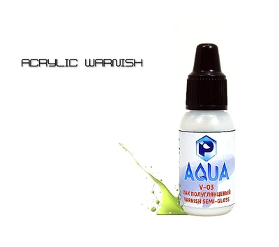 V03  краска  Pacific88 Лак Полуглянцевый  Aqua Aqua 10мл., арт.V03 2000002198963