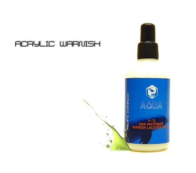 V12  краска  Pacific88 Лак матовый  Aqua, 100 мл., арт.V12 2000002199052