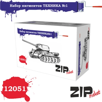 12051  нанесение эффектов  Набор пигментов "Техника №1" 4678599330486