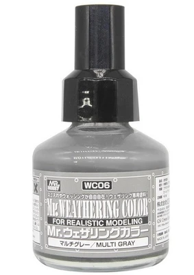 WC06  краска 40мл MR.WEATHERING COLOR WC06 MULTI GRAY 4973028112160