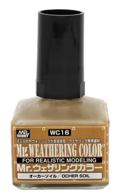 WC16  краска 40мл MR.WEATHERING COLOR WC16 OCHER SOIL 4973028505573