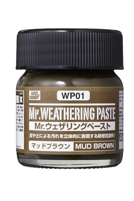 WP01  краска 40мл MR.WEATHERING COLOR WP01 MUD BROWN 4973028630831