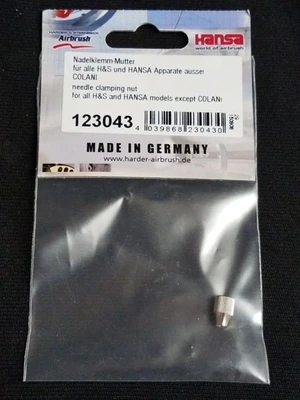 HS-123043  аэрография  Гайка фиксатора иглы Needle Clamping Nut 4039868230430