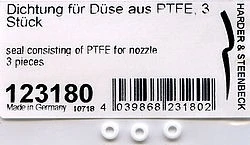 HS-123180  аэрография  Прокладки сопел PTFE Seals for Harder & Steenbeck Nozzles 4039868231802