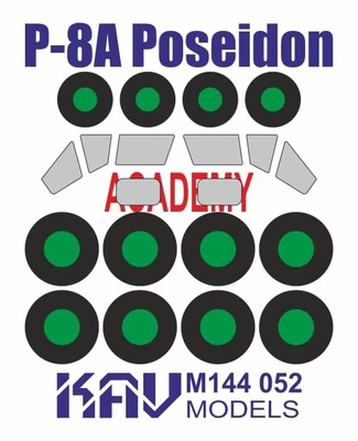 KAV M144 052  инструменты для работы с краской Окрасочная маска на P-8A Poseidon (Academy) (1:144) 2000002200062