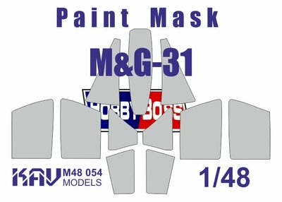 KAV M48 054  инструменты для работы с краской  Маска на M&G-31 (Hobby Boss)  (1:48) 2000000190341