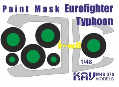KAV M48 070  инструменты для работы с краской  Маска на Eurofighter Typhoon (Revell)  (1:48) 2000000237541