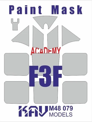 KAV M48 079  инструменты для работы с краской  Окрасочная маска на Grumman F3F (Academy)  (1:48) 2000002171607